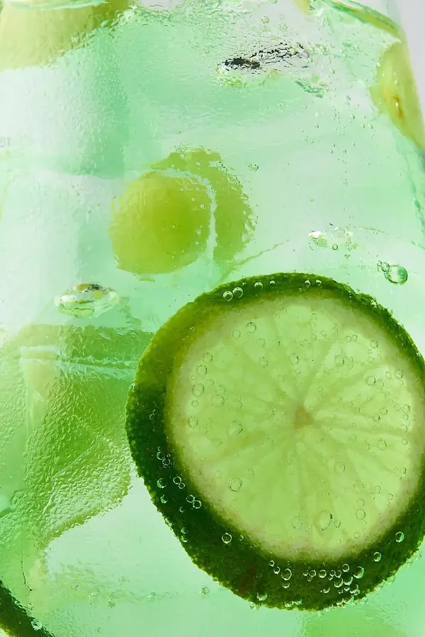 Lime cocktail with ice